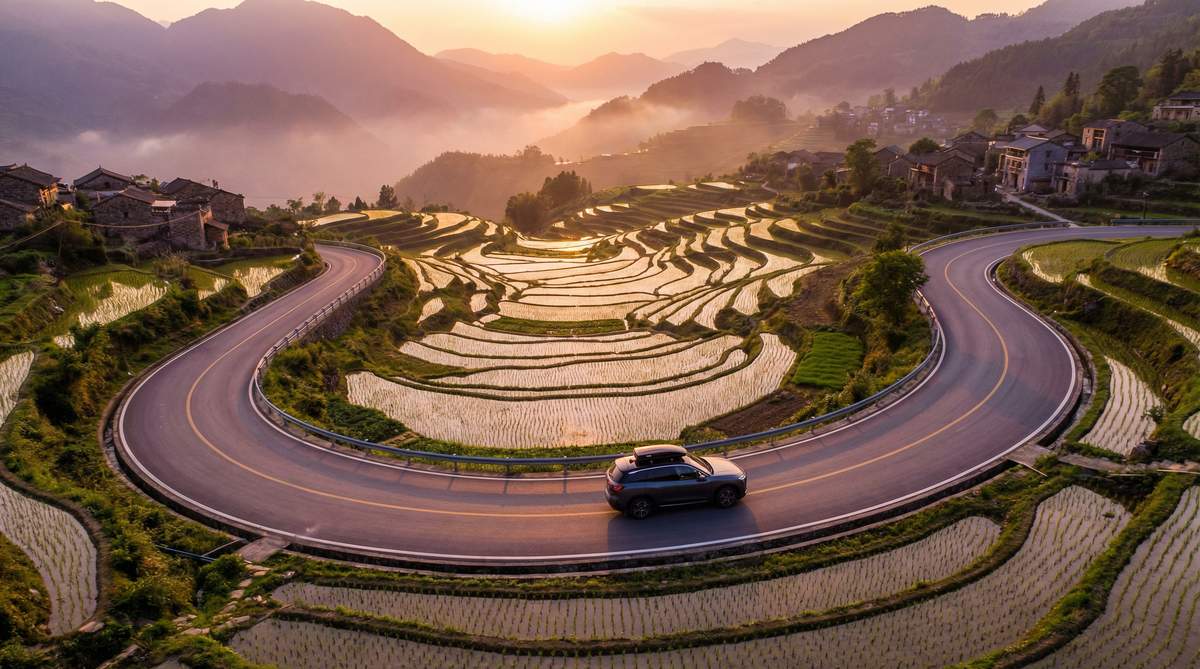 幼幼自驾视频航拍