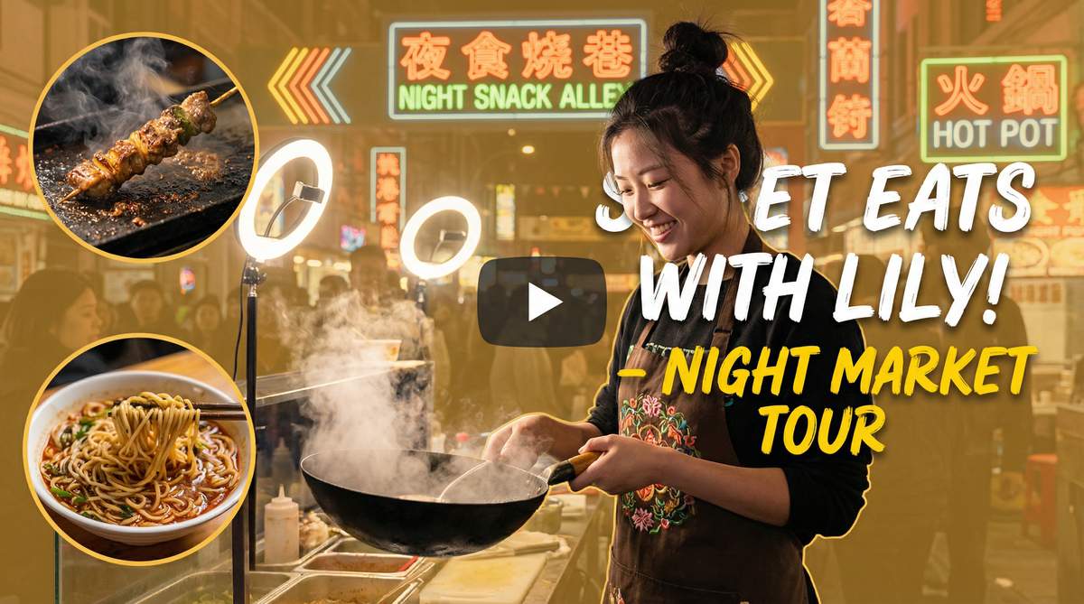 幼幼夜市美食视频